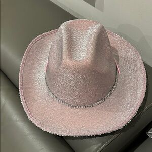 NWOT Sparkling Pink Cowboy Hat